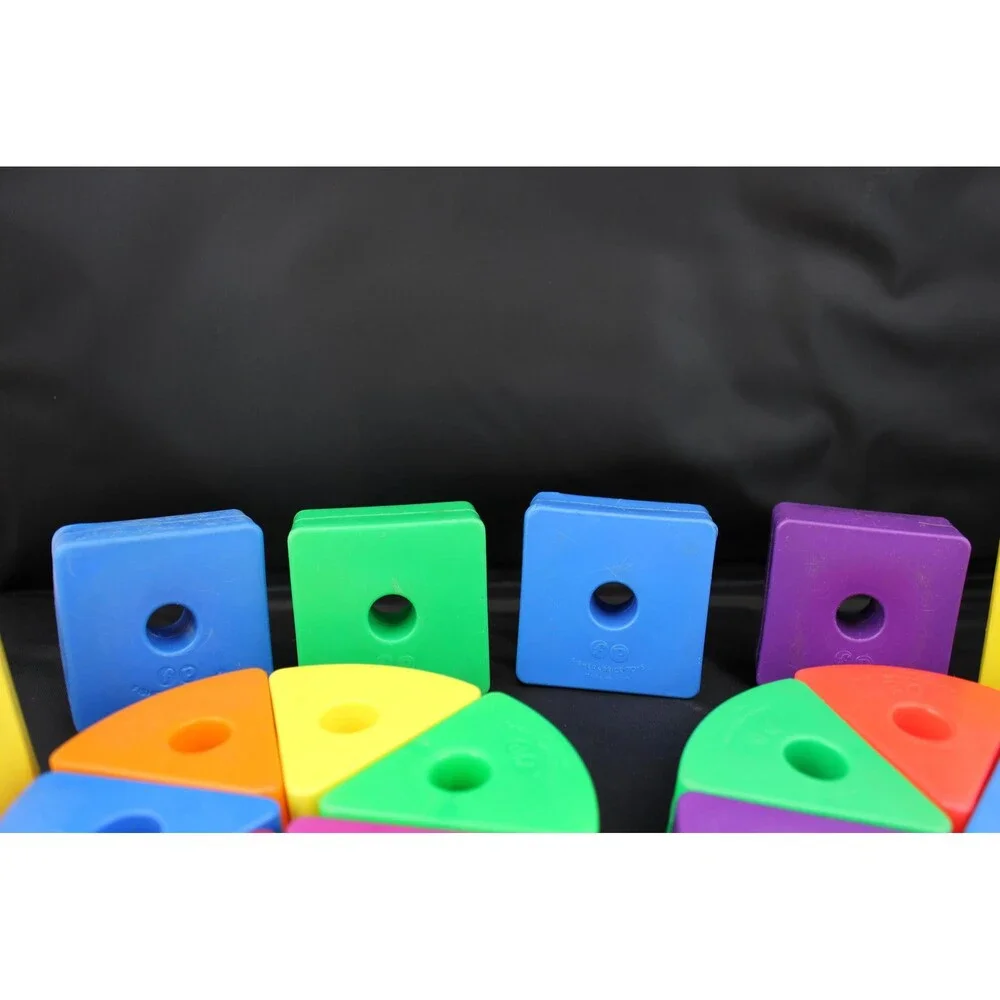 Vintage Fisher-Price Creative Blocks‎ Bold Chunky Stacking Sorting Toy 27 Pieces